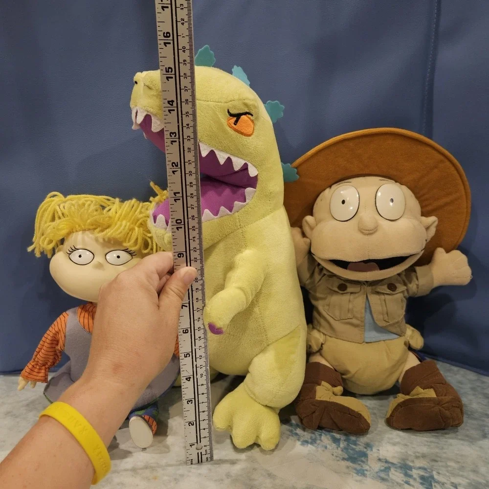 Vintage Rugrats Plush Lot Tommy Angelica 1997 1998 Mattel Reptar 16